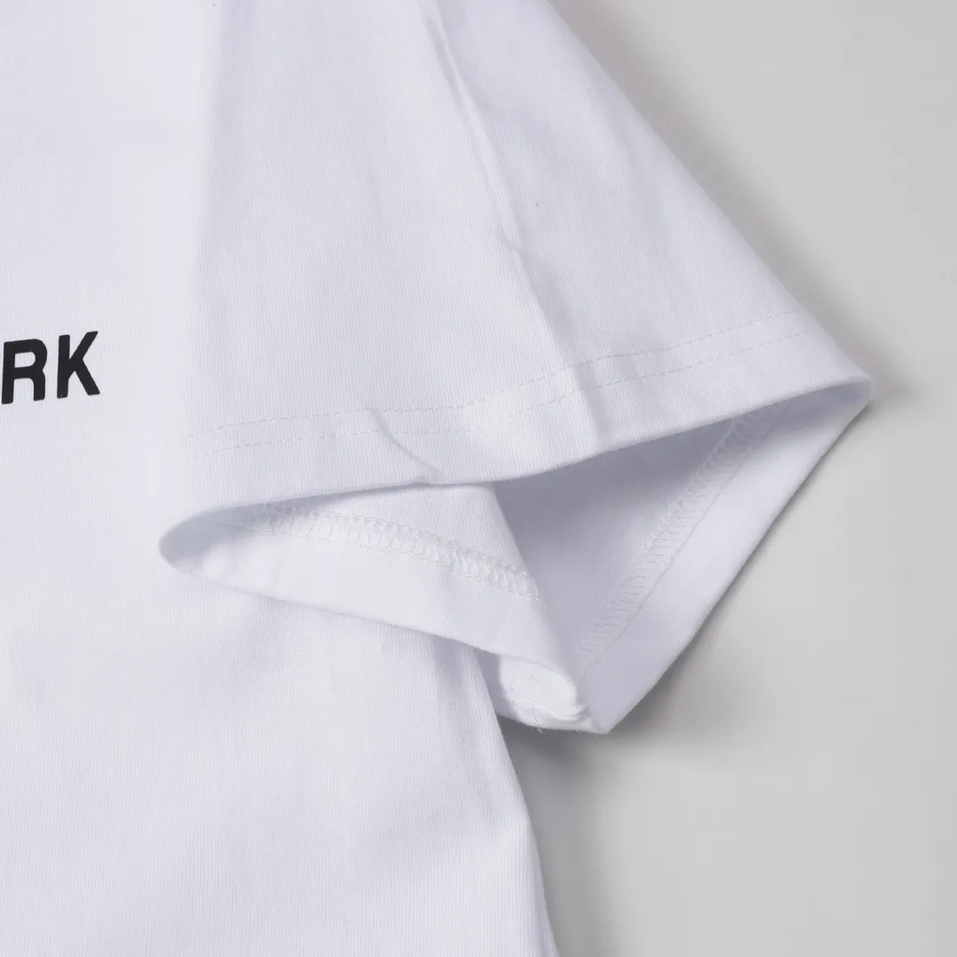 DENIM TEARS kapok new short-sleeved model number: 3288P110 color: black white code number: S M L XL
